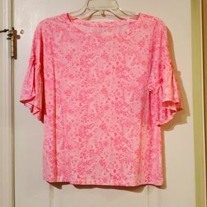Lilly Pulitzer Pink Shandy Invest a Gator top